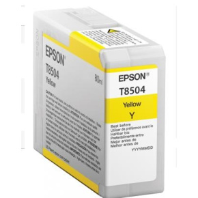 BAZAR - EPSON ink bar ULTRACHROME HD "Kosatka" - Yellow - T850400 (80 ml) - Poškozený obal (Komplet)