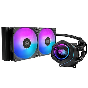 Cooler Master vodní chladič MasterLiquid Core Nex Digital 240 Black ARGB, 2x 120mm, ARGB, LGA1851, AM5, Černá Cooler Master vodní chladič MasterLiquid Core Nex Digital 240 Black ARGB, 2x 120mm, ARGB, LGA1851, AM5, Černá