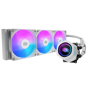 Cooler Master vodní chladič MasterLiquid Core Nex Digital 360 White ARGB, 3x 120mm, ARGB, LGA1851, AM5, Bílá Cooler Master vodní chladič MasterLiquid Core Nex Digital 360 White ARGB, 3x 120mm, ARGB, LGA1851, AM5, Bílá