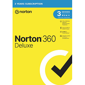 NORTON 360 DELUXE 25GB +VPN 1 používateľ pre 3 zariadenia na 3 roky ESD NORTON 360 DELUXE 25GB +VPN 1 používateľ pre 3 zariadenia na 3 roky ESD