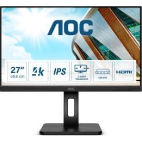 BAZAR - AOC MT IPS LCD WLED 27" U27P2CA - IPS panel, 3840x2160, 2xHDMI, DP. USB-C, USB, repro, pivot - Poškozený obal (K