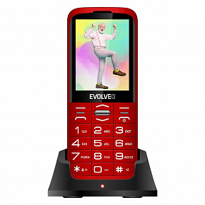 BAZAR - EVOLVEO EasyPhone XO, mobilní telefon pro seniory s nabíjecím stojánkem, červená - Po opravě (Komplet) BAZAR - EVOLVEO EasyPhone XO, mobilní telefon pro seniory s nabíjecím stojánkem, červená - Po opravě (Komplet)