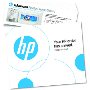 HP Advanced Photo Paper, lesklý (4x12 palcov; 10 x 30,5 cm) - 10 listov