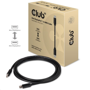 Club3D Mini DisplayPort kábel 1.4 HBR3 8K60Hz (M/M), 2m