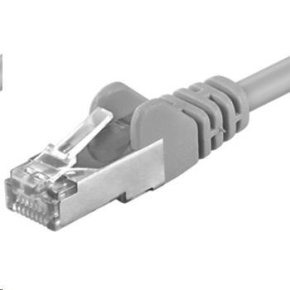 PREMIUMCORD Patch kábel CAT6a S-FTP, RJ45-RJ45, AWG 26/7 5m sivý