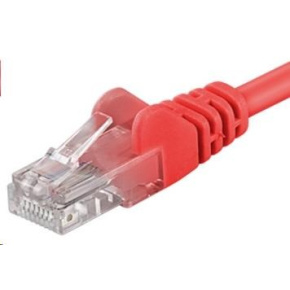 PremiumCord Patch kábel UTP RJ45-RJ45 CAT6 0.5 m červená