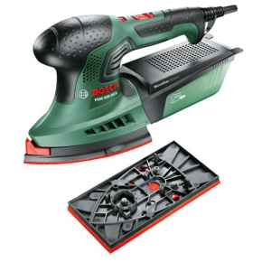 Bosch PSM 200 AES multibruska, 200 W, 6000 – 26.000 kmitů/min, pravoúhlá brusná plocha 164 cm2