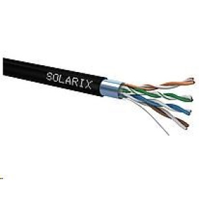 Inštalačný kábel Solarix outdoor FTP, Cat5E, drôt, PE, krabica 305m SXKD-5E-FTP-PE