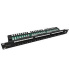 Solarix Patch panel 24 x RJ45 CAT5E UTP s prepojovacou lištou 1U SX24L-5E-UTP-BK-N