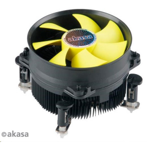 AKASA chladič CPU AK-CC7117EP01 LGA115X, 92mm ventilátor s nízkou hlučnosťou PWM, pre CPU so spotrebou do 95W