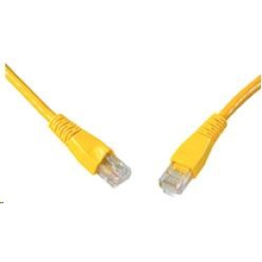 Solarix Patch kábel CAT6 UTP PVC 10m žltý odolný proti zaseknutiu C6-114YE-10MB