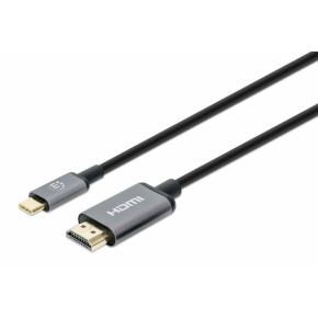 Manhattan kabel USB-C na HDMI, USB-C Male na HDMI Male, 1m, černá Manhattan kabel USB-C na HDMI, USB-C Male na HDMI Male, 1m, černá