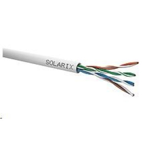 Inštalačný kábel Solarix UTP, Cat5E, vodič, PVC, krabica 305m SXKD-5E-UTP-PVC