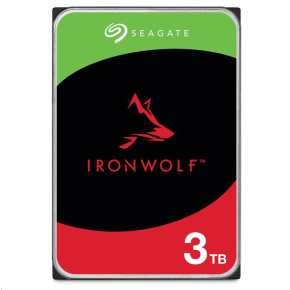 Pevný disk SEAGATE IRONWOLF (NAS) 3TB SATAIII/600, 5900 otáčok za minútu, 64 MB cache