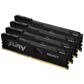 DIMM DDR4 32GB 2666MT/s CL16 (Kit of 4) KINGSTON FURY Beast Black