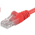 PREMIUMCORD Patch kábel UTP RJ45-RJ45 CAT5e 0.5 m červená