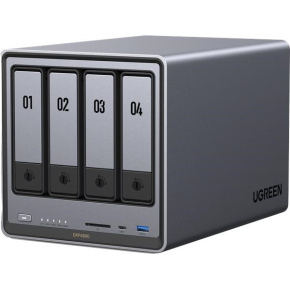 UGREEN NASync DXP4800 (4C/IntelN100/3,4GHz/8GBRAM/4xSATA/2xM.2/2x2,5GbE/2xUSB2.0/2xUSB3.2/1xUSB-C/HDMI/SD)