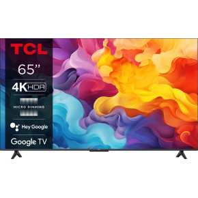 TCL 65V6B 65" TV, 4K Ultra HD, Smart, Dolby Audio, Google TV, Miracast, Bluetooth, WiFi, ALLM