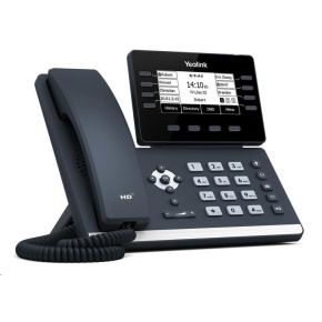 IP telefón Yealink SIP-T53W, 3,7" 360x160 LCD, 21 prog tl., 2x10/100/1000,Wi-Fi, Bluetooth,PoE,12xSIP, 2xUSB,bez adaptéra