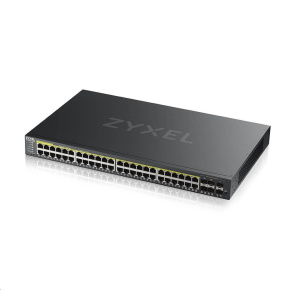 Zyxel GS2220-50HP 50-portový gigabitový PoE manažovaný L2 switch, 44x gigabitový RJ45, 4x gigabitový RJ45/SFP, 2x SFP, PoE 375W