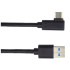 PREMIUMCORD Kábel USB typ C/M so zahnutým konektorom 90° - USB 3.0 A/M, 50 cm