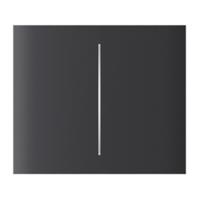 Ajax  CenterButton (2-gang) vertical - Středové dvou tlačítko, vertikální instalace, grafitová