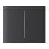Ajax  CenterButton (2-gang) vertical - Středové dvou tlačítko, vertikální instalace, grafitová