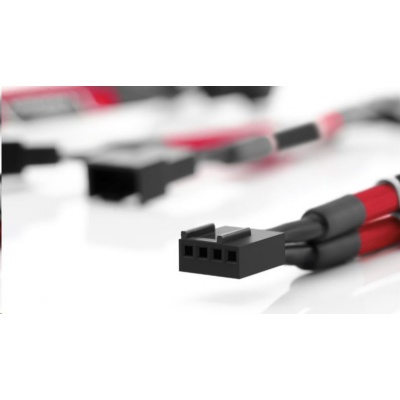 NOCTUA NA-SYC1.red - sada 3 ks prodlužovacích kabelů pro 4pin ventilátory, červená