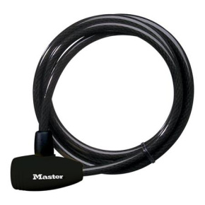 Master Lock Ocelové lanko  s integrovaným zámkem na klíč 8154EURD - 180 cm