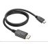 C-TECH DisplayPort/HDMI kábel, 3 m, čierny