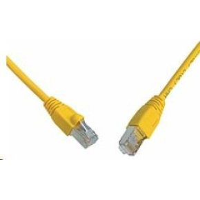 Solarix Patch kábel CAT6 SFTP PVC 5m žltý odolný proti zaseknutiu C6-315YE-5MB