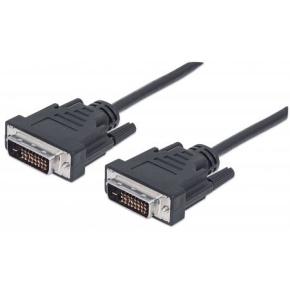 MANHATTAN kábel DVI-D Dual Link Male na DVI-D Dual Link Male, čierny, 3 m