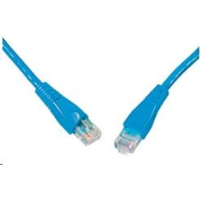 Solarix Patch kábel CAT5E UTP PVC 1m modrý odolný proti zaseknutiu C5E-114BU-1MB