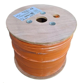 UTP kabel LEXI-Net Cat5E, drát, LS0H (B2ca s1a,d0,a1), oranžový, 500m, cívka