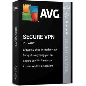 AVG Secure VPN pre viacero zariadení, 12 mesiacov, SN E-mail ESD