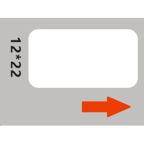 Niimbot štítky RP 12x22mm 250ks White pro D11 a D110