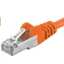 PREMIUMCORD Patch kábel CAT6a S-FTP, RJ45-RJ45, AWG 26/7 7m oranžový