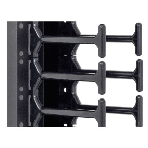 TRITON vertikální vyvazovací panel 47U, dvouřadý, pro rozvaděče šířky 800mm z řady RMA, RZA, RDA, RTA, RYA, černý