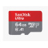 SanDisk MicroSDXC karta 64GB Ultra (140 MB/s, A1 Class 10 UHS-I) + adaptér