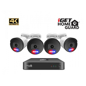 BAZAR iGET HOMEGUARD HGNVK88504 - PoE 4K UltraHD NVR CCTV 8CH + 4x kamera - poškozený obal BAZAR iGET HOMEGUARD HGNVK88504 - PoE 4K UltraHD NVR CCTV 8CH + 4x kamera - poškozený obal