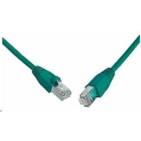 Solarix Patch kábel CAT6 SFTP PVC 5m zelený odolný proti zachyteniu C6-315GR-5MB