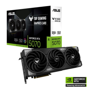 ASUS VGA NVIDIA GeForce RTX 5070 TUF GAMING 12GB, 12GB GDDR7, 3xDP, 1xHDMI ASUS VGA NVIDIA GeForce RTX 5070 TUF GAMING 12GB, 12GB GDDR7, 3xDP, 1xHDMI