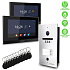 EVOLVEO DoorPhone ID-2, 2drátový videotelefon pro dva byty s RFID, otiskem prstu a podporou ONVIF kamer