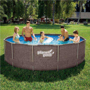 Bazén Planet Pool FRAME ratan - 305 x 91 cm