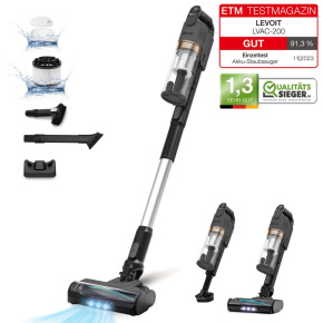 Levoit LVAC-200 4v1 Aku Turbo Cyclone šedý