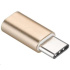 Adaptér PREMIUMCORD USB 3.1 C/male - USB 2.0 Micro-B/ženské, zlaté