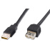 Kábel USB PREMIUMCORD 2.0 A-A 0,2 m (20 cm) predĺženie (M/F)