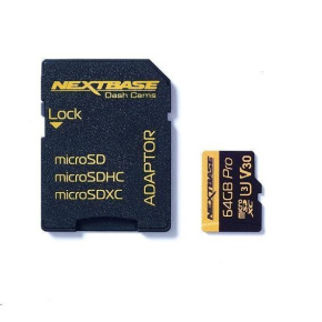 64GB U3 Micro SD Card Nextbase + adapter