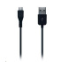 CONNECT IT Wirez kábel HQ microUSB - USB, čierny, 2 m