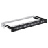 19" modulární stíněný patch panel LEXI-Net 24port, černý, výsuvný